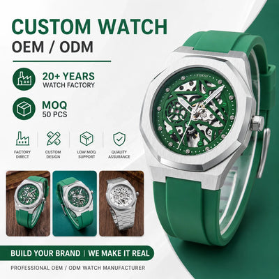 Custom Mechanical Watch with Logo | 50 MOQ | Automatic