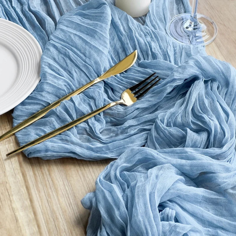 Polyester Gauze Runners | Boho Wedding | 77 Colors | MOQ 6