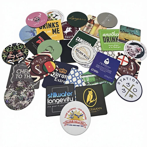 Custom 2mm Paper Coasters | Water Absorbent | Eco-Friendly | Bulk Logo