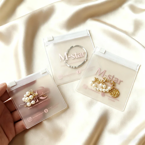 Custom PVC Ziplock Jewelry Bags Wholesale | 500 MOQ 31-Day Lead