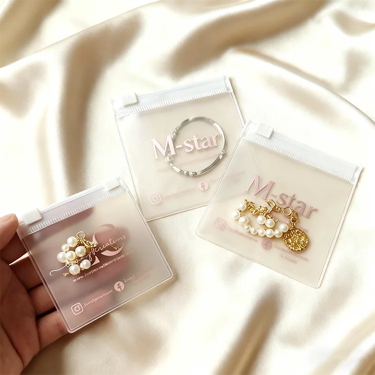 Custom PVC Ziplock Jewelry Bags Wholesale | 500 MOQ 31-Day Lead