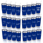 20oz Powder Coated Stainless Steel Tumbler with Lid and Straw Hole for Coffee, Travel and Laser Engraving