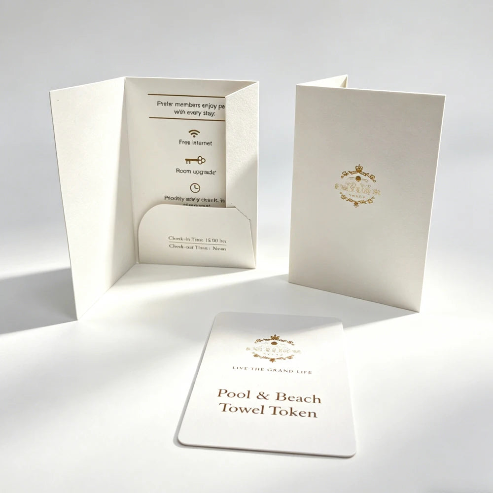 FSC Certified Hotel Key Card Holder 250gsm | Custom Logo | ISO Certified
