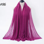 Wholesale Polyester Scarves: 105 Colors, 10-Day Lead, 90x180cm | Spring/Summer Women's Fashion