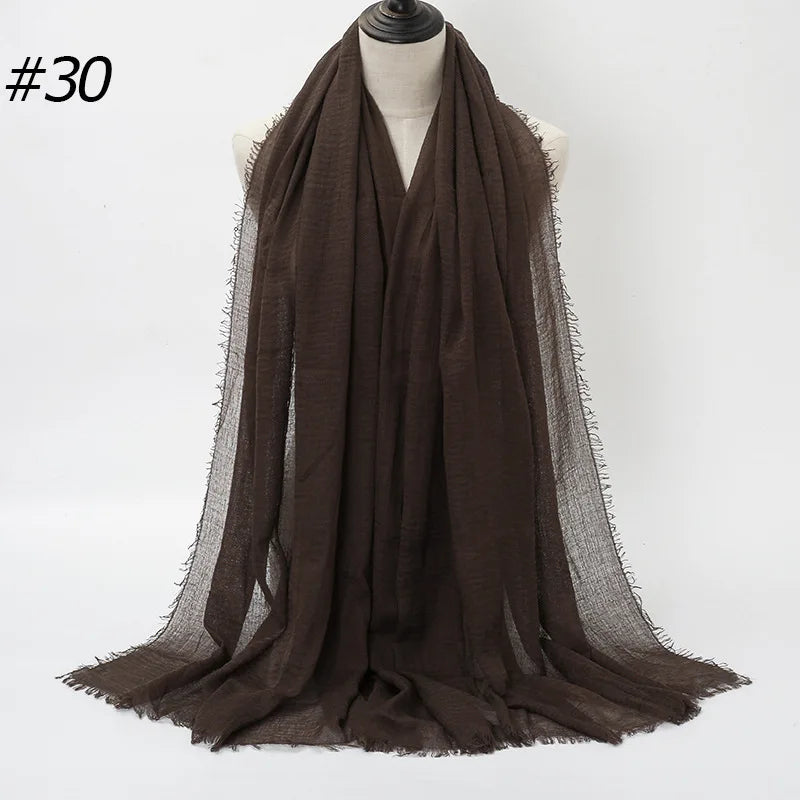 Wholesale Polyester Scarves: 105 Colors, 10-Day Lead, 90x180cm | Spring/Summer Women's Fashion