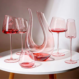 Pink Champagne Glasses | Flamingo Style Wine Goblets