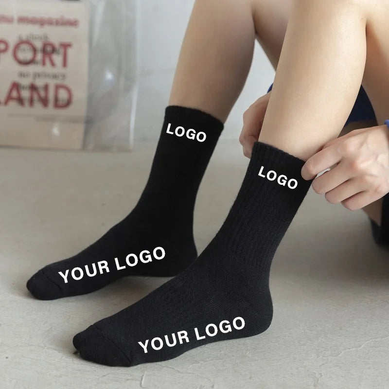 Custom Crew Socks Wholesale | 80% Cotton Blend & 50-Piece MOQ | Dress & Sport | 40-Day Lead Time