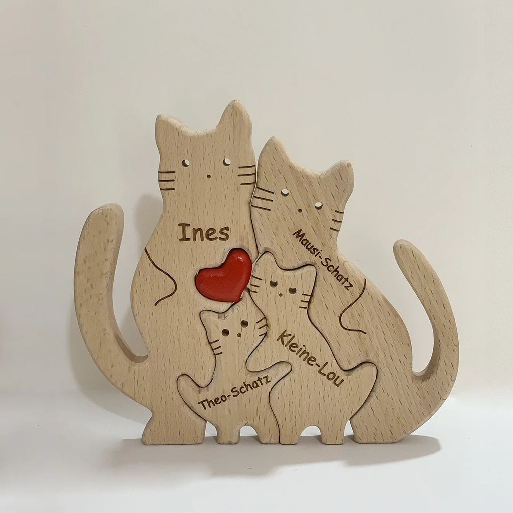 Personalized Wooden Bear Puzzle | FSC-Certified Custom Engraved Gift | Bulk Corporate