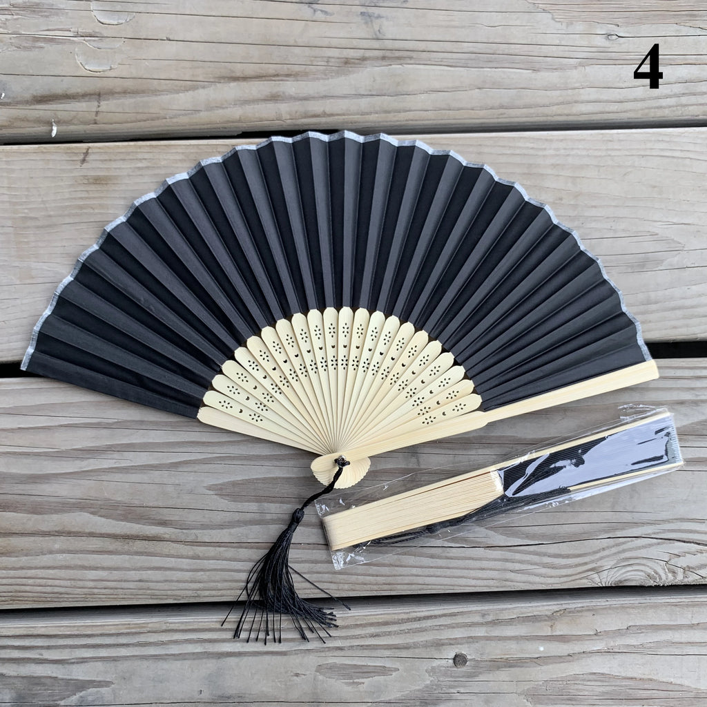 Custom Bamboo Hand Fans with Logo – 100 MOQ, 7-Day Lead