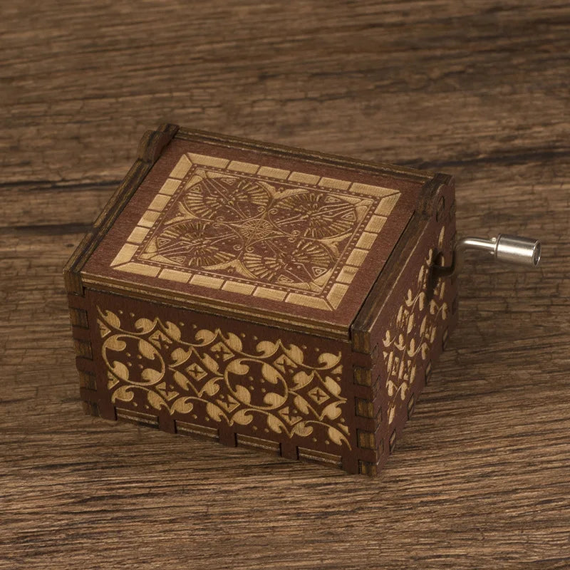 Custom Wooden Music Boxes with Logo | Hand Cranked MOQ 5