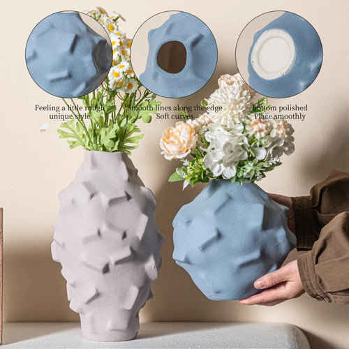 Custom Nordic Matte Ceramic Vase | 300 MOQ for Luxury Home Decor