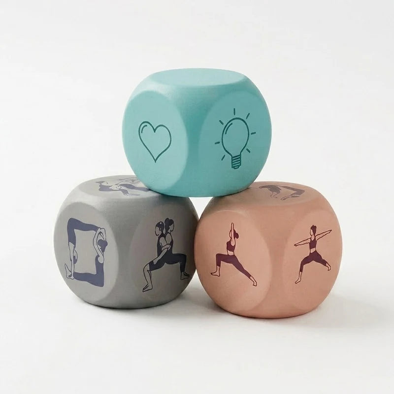 FSC Certified Wooden Yoga Dice 20mm | Custom Exercise Poses | OEM ODM Bulk