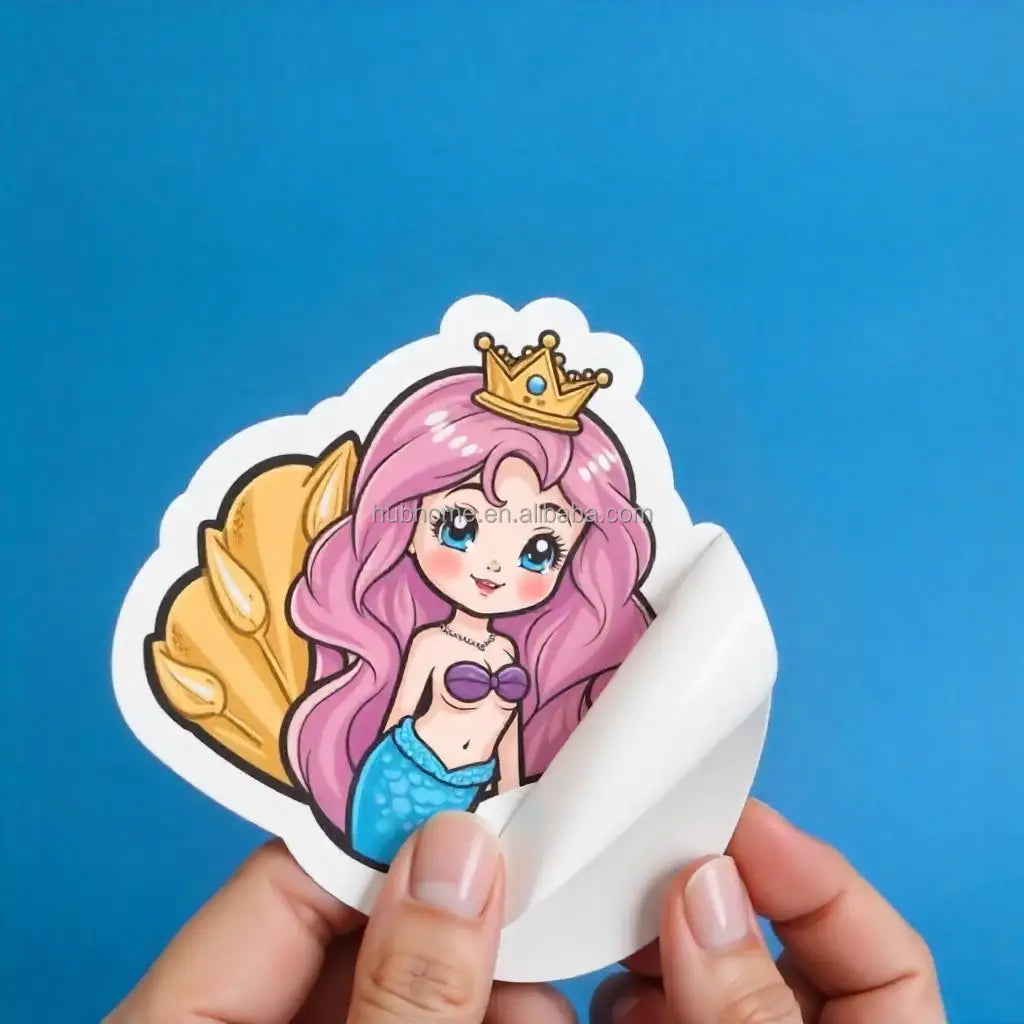 Custom White Vinyl Stickers – Waterproof & UV-Resistant Die-Cut Labels for Branding & Packaging