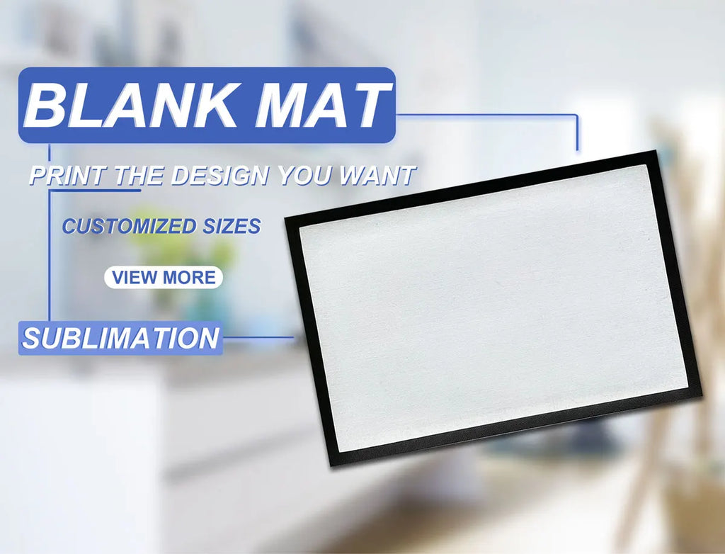 Custom Waterproof Sublimation Floor Mat – 500pc MOQ | Polyester Doormat Blank for Full-Color Logo
