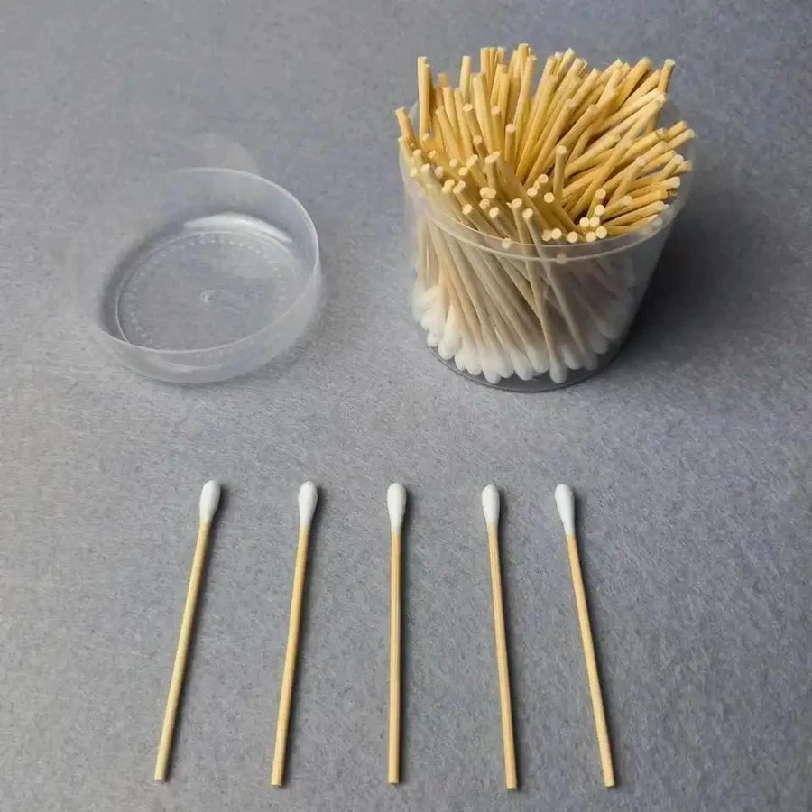 Medical-Grade Cotton Swabs CE0197 ISO13485 | Bamboo/Wood/Plastic Sticks | 15-Day Lead Time