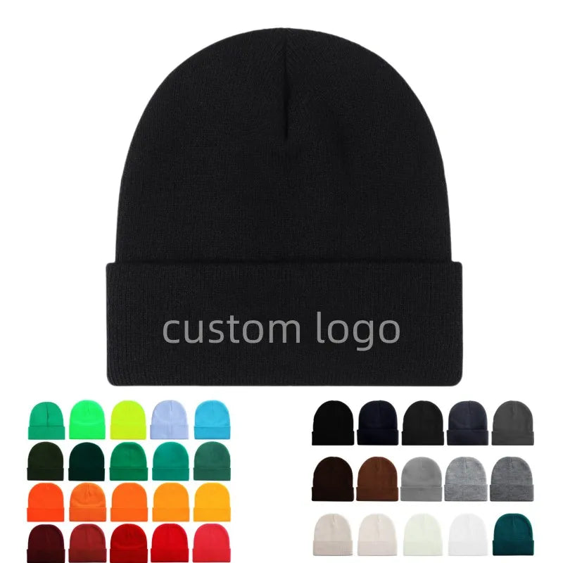 Custom Jacquard Knit Beanies with Logo | 1 MOQ Premium