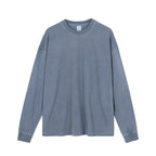 Oversized 310g Acid Washed Cotton Long Sleeve T-Shirt | Custom Printing | Vintage
