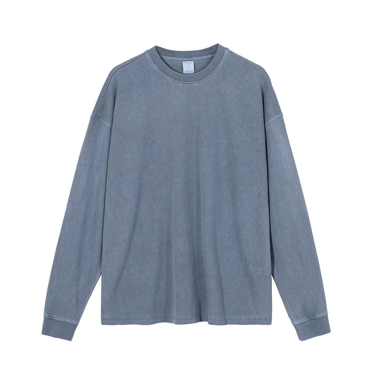Oversized 310g Acid Washed Cotton Long Sleeve T-Shirt | Custom Printing | Vintage