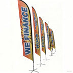 Custom Feather Flags with Logo | 50-Piece MOQ for Promotional Events & Trade Shows