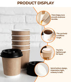 Custom Logo Single Wall Coffee Paper Cup for Cafe and Office