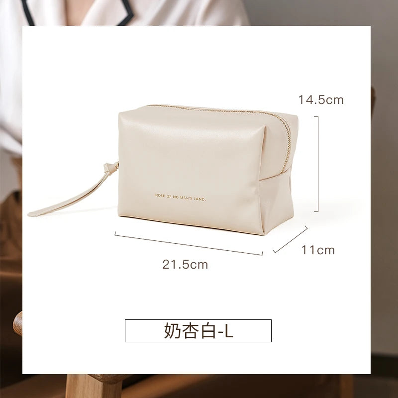 Custom Cosmetic Bags with Logo – PU Leather, 300 pcs MOQ