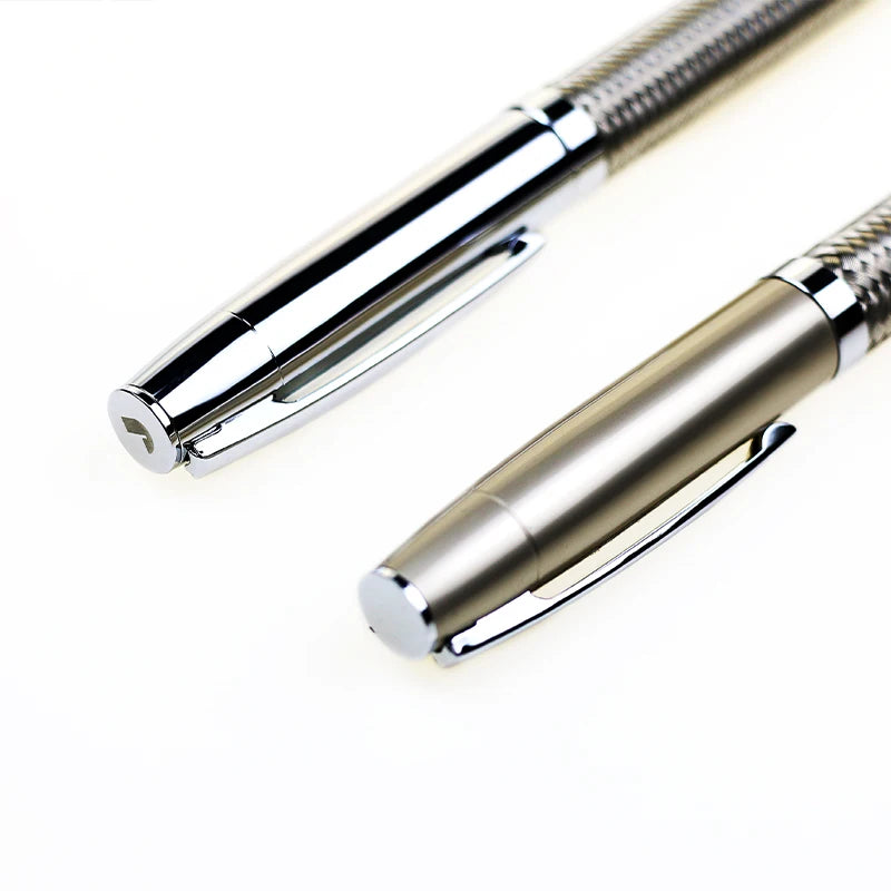 Stainless Steel Promotional Pens: 500 MOQ, 25-Day Lead, 1.0mm | Laser Engraved Ballpoint Gifts