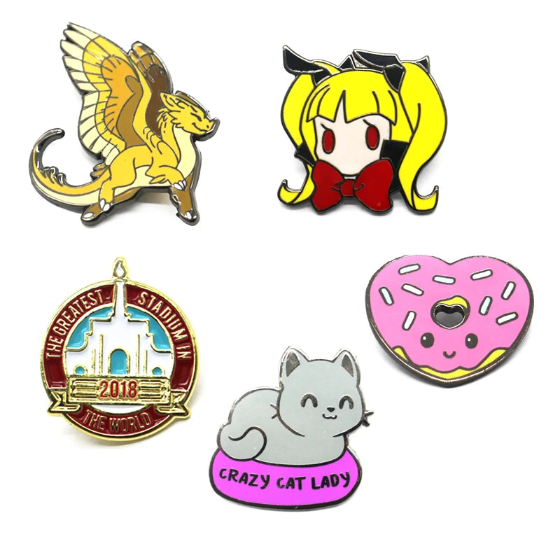 Custom 3D Soft Enamel Pins | Metal Badges | MOQ 100 | 15-Day Lead Time