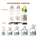 Custom Canvas Tote Bag | Multi-Pocket, Zipper Closure | 100 MOQ