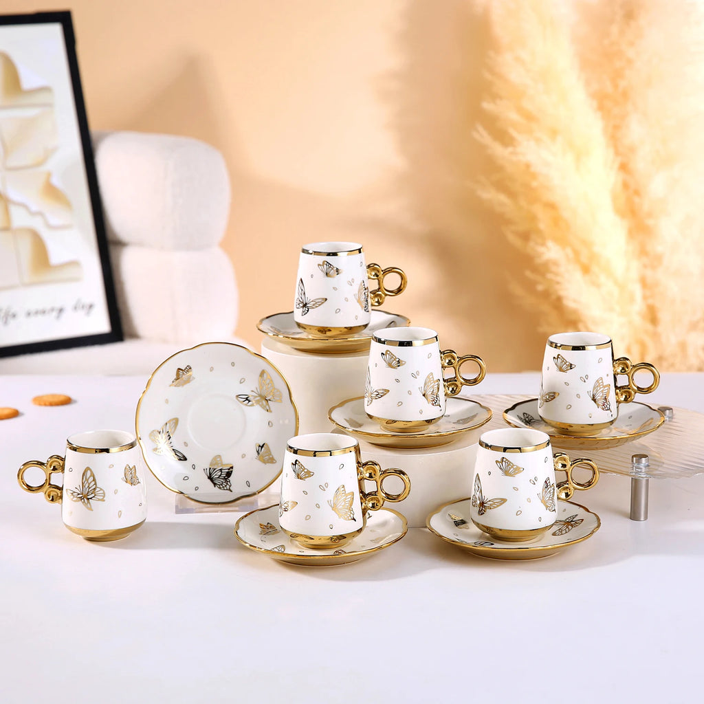 Custom Porcelain Coffee Cup | Luxury Espresso Cup Saucer Set
