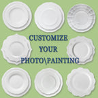 Custom Ceramic Dinner Plates: 120 MOQ, 35-Day Lead, On-Glazed | Wedding & Restaurant Tableware Sets