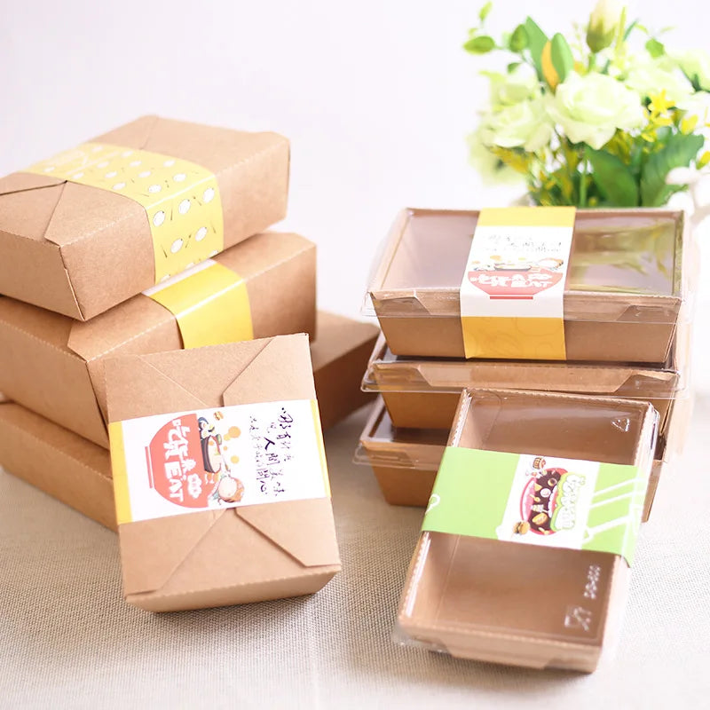 Food-Grade Kraft Takeaway Boxes | 1,000 Pcs MOQ, 5 Sizes | Stamping/Embossing
