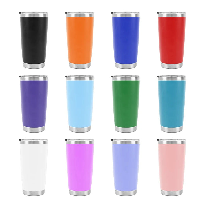 20oz Vacuum Insulated Stainless Steel Tumbler with Lid for Coffee, Iced Drinks and Everyday Travel