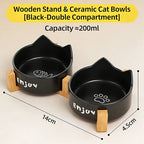 Custom Ceramic Cat Bowls with Cat Ear Design | MOQ 32 Pieces