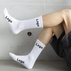 Custom Crew Socks Wholesale | 80% Cotton Blend & 50-Piece MOQ | Dress & Sport | 40-Day Lead Time