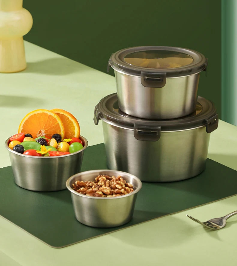 304/316 Stainless Steel Food Storage Container | 100 MOQ | Leak-Proof