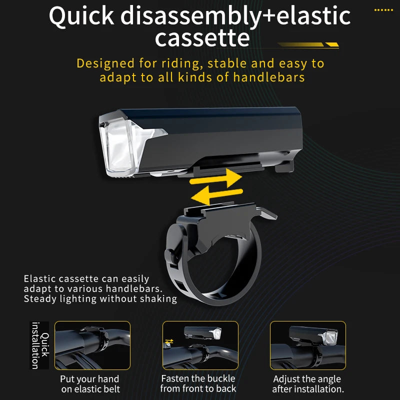 Night Sensor Power Display Bike Light | Custom Bicycle Rechargeable