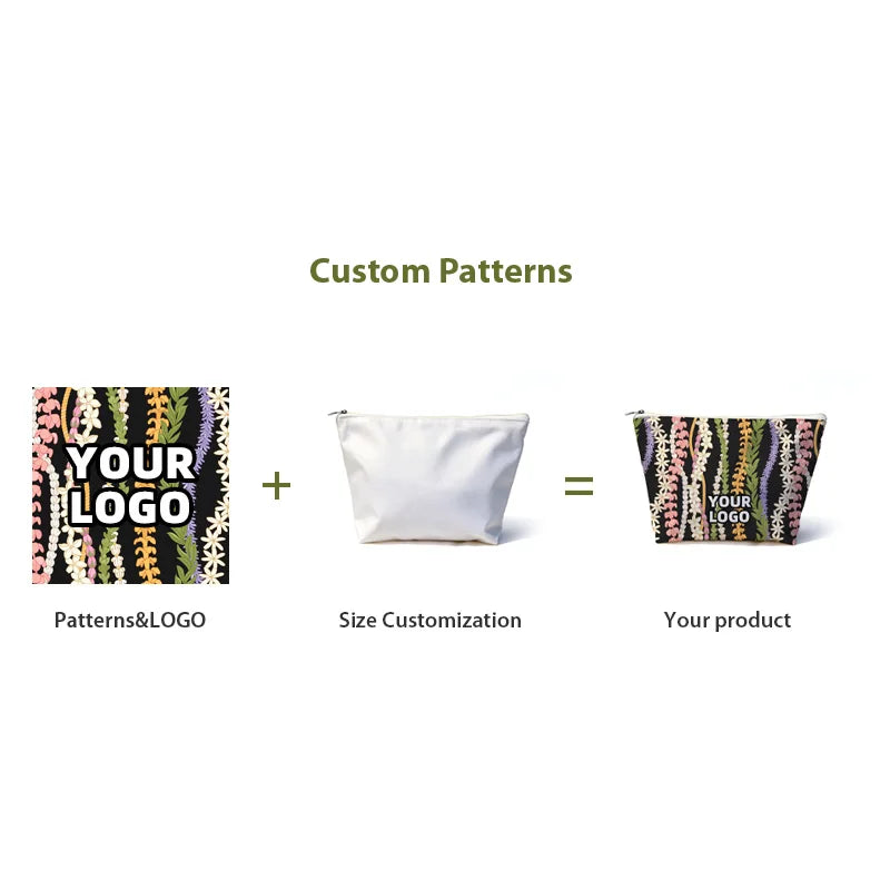 Custom Polyester Cosmetic Bags: 15-Day Lead, XS-XXXL Sizes | Waterproof Zipper Pouches with Logo