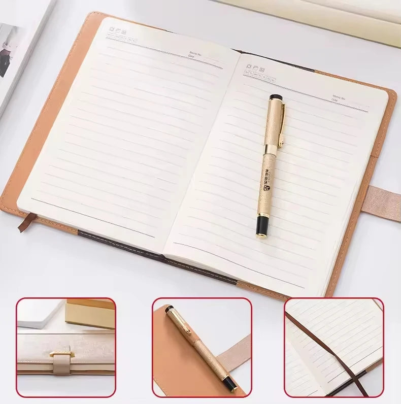 Custom Corporate Gift Set Book & Thermos | 100 Pcs MOQ Trade Show Gift