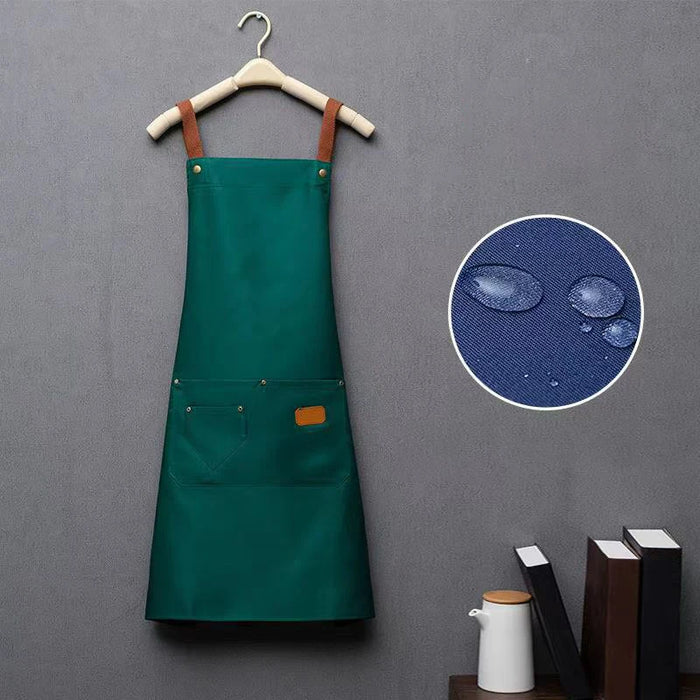 Custom Polyester Kitchen Apron with Pockets for Cooking, Baking, Cafés and Everyday Work
