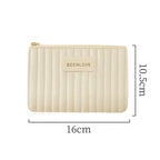 Custom Velvet Cosmetic Bags with Logo — Zipper Closure, Embroidery & Woven Labels