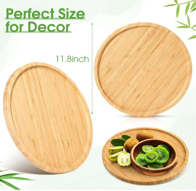 Custom Bamboo Serving Board | 200 MOQ | Eco-Friendly Food Platter