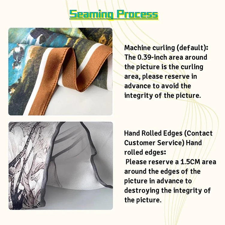 Custom 100% Silk Scarves: 10 MOQ, 7-Day Lead, Digital Print | Luxury Square Shawls for Gifts & Fashion