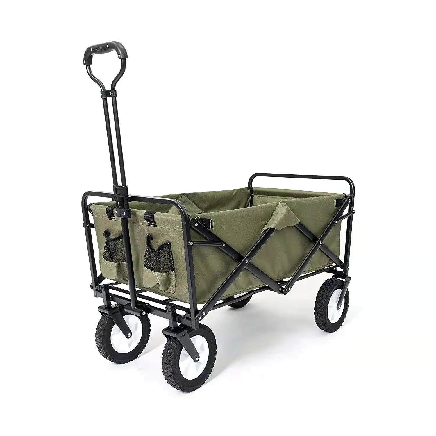 Foldable Garden Cart: 100kg Capacity, 9-Day Lead, 4-Wheel | Camping & Outdoor Trolley with OEM