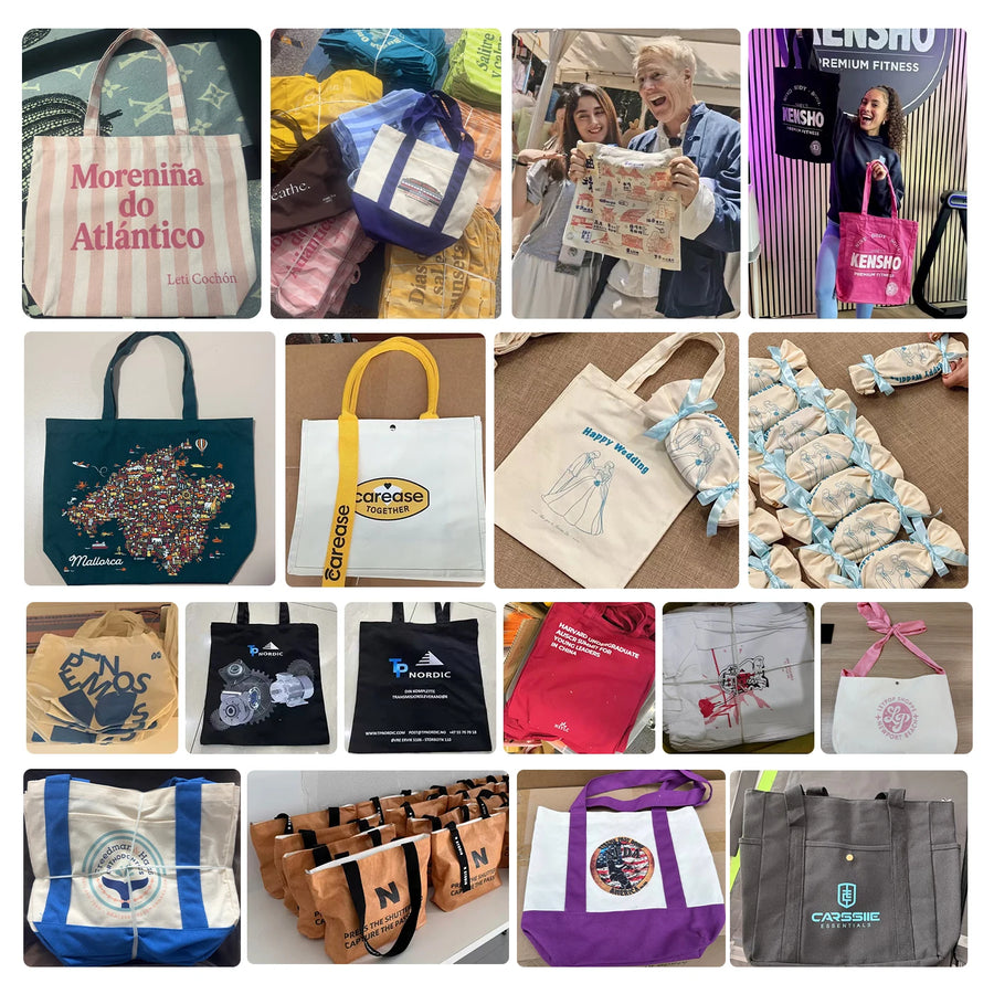 Custom Canvas Tote Bags with Logo – 50 MOQ, 7-15 Day Lead