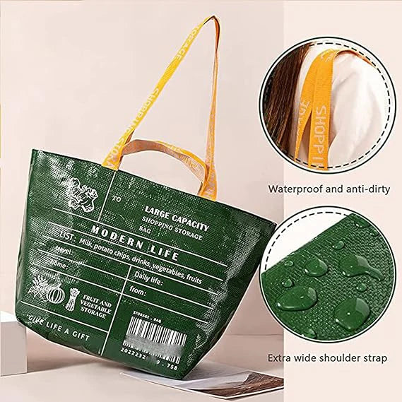 Custom PP Woven Tote Bag with Logo | 1,000 MOQ | Waterproof