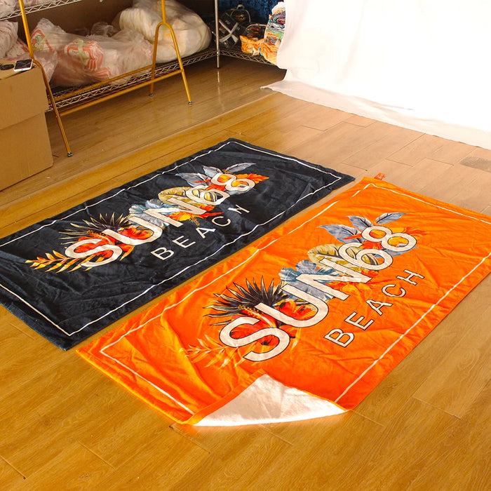 Custom Cotton Beach Towel for Resorts, Summer Events & Branded Gift Programs
