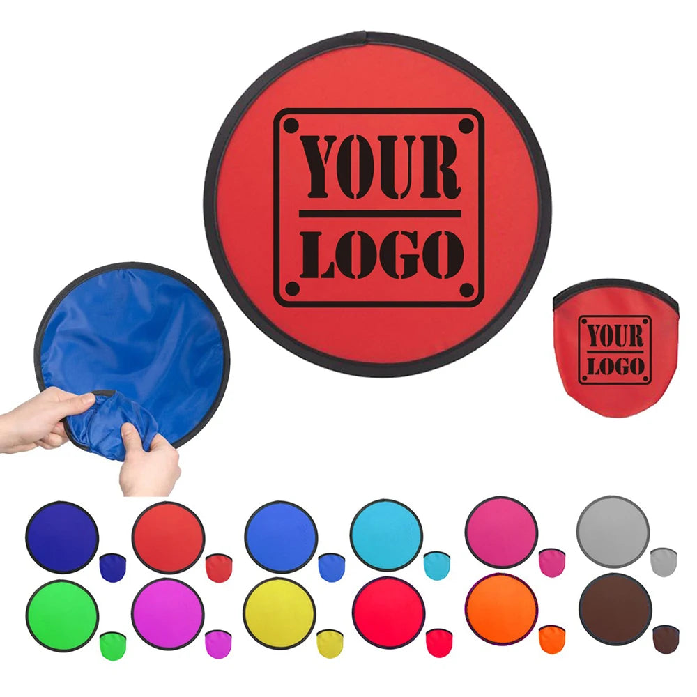 Custom Logo Folding Nylon Flyer Flying Disc for Giveaways | MOQ 100