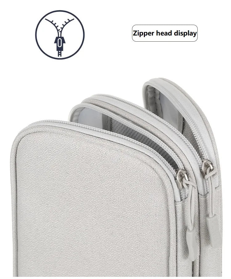 Custom Waterproof Cable Organizer Pouch 600D Oxford | Double Layer Storage Bag for Tech Accessories | Bulk Wholesale