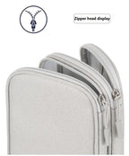 Custom Waterproof Cable Organizer Pouch 600D Oxford | Double Layer Storage Bag for Tech Accessories | Bulk Wholesale