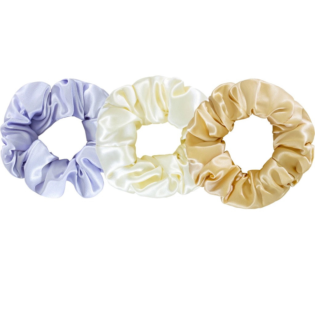 Custom Silk Scrunchies with Logo | Bulk MOQ 2 Pcs